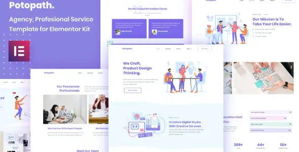 Potopath – Digital Agency Elementor Template Kit